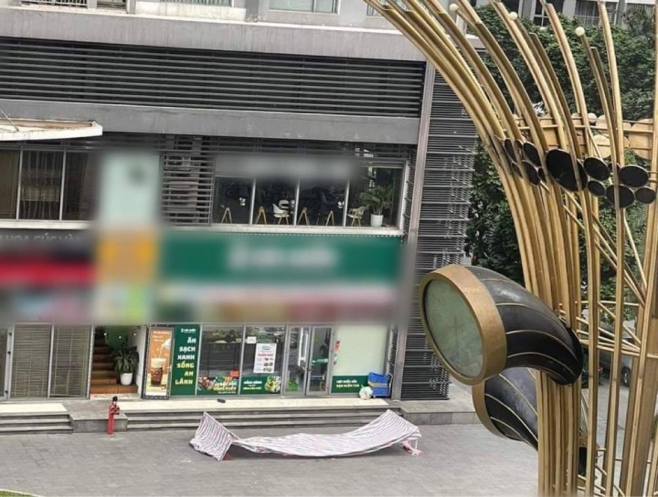 Bé trai ở Hà Nội rơi từ tầng cao chung cư xuống đất thiệt mạng-1