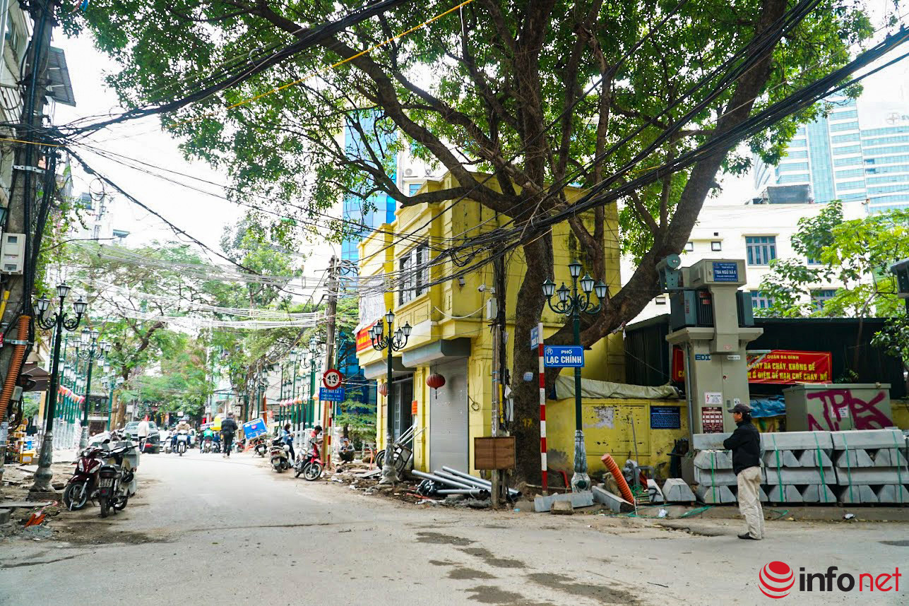 Hà Nội: Cận cảnh phố đi bộ mới Đảo Ngọc Ngũ Xã đang dần hình thành-1