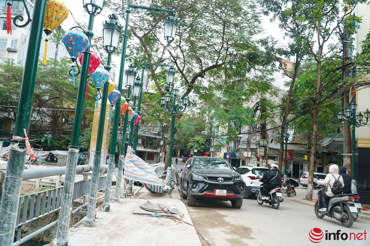Hà Nội: Cận cảnh phố đi bộ mới Đảo Ngọc Ngũ Xã đang dần hình thành-4