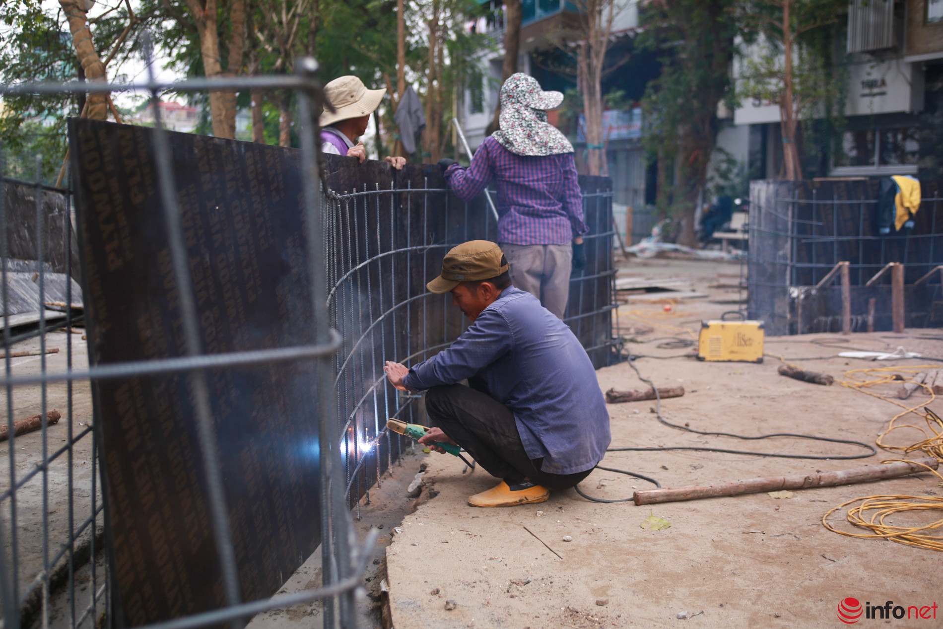 Hà Nội: Cận cảnh phố đi bộ mới Đảo Ngọc Ngũ Xã đang dần hình thành-7