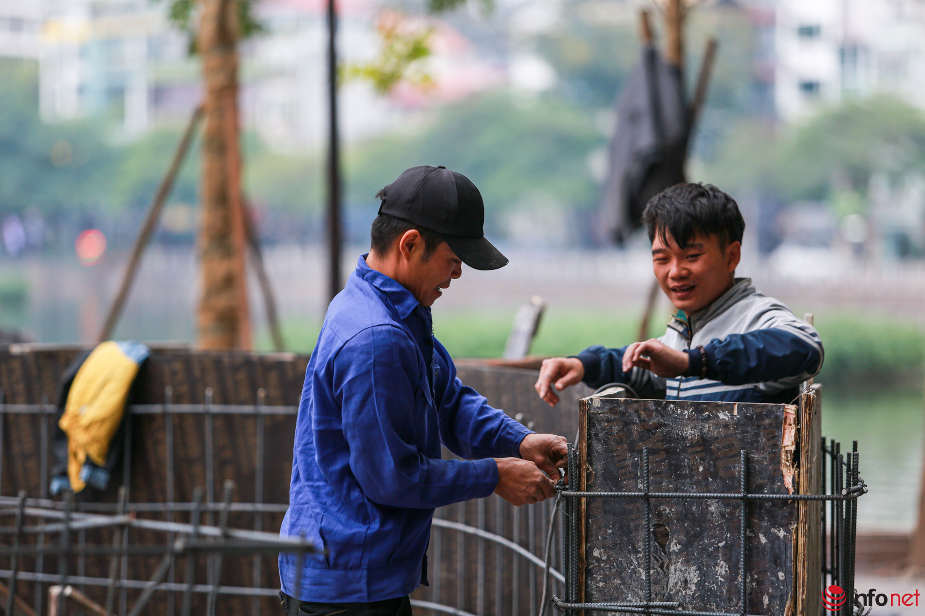 Hà Nội: Cận cảnh phố đi bộ mới Đảo Ngọc Ngũ Xã đang dần hình thành-9