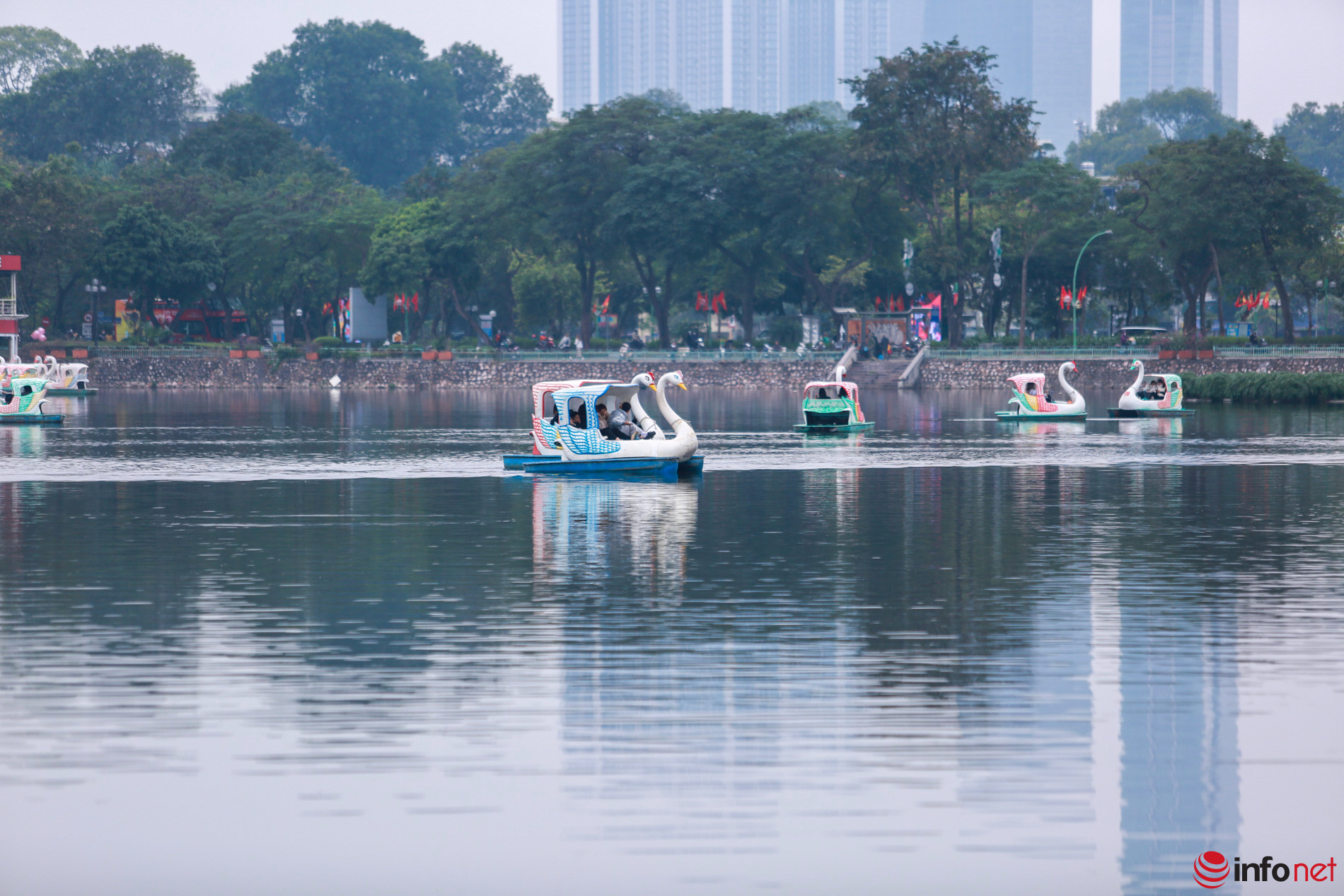 Hà Nội: Cận cảnh phố đi bộ mới Đảo Ngọc Ngũ Xã đang dần hình thành-12