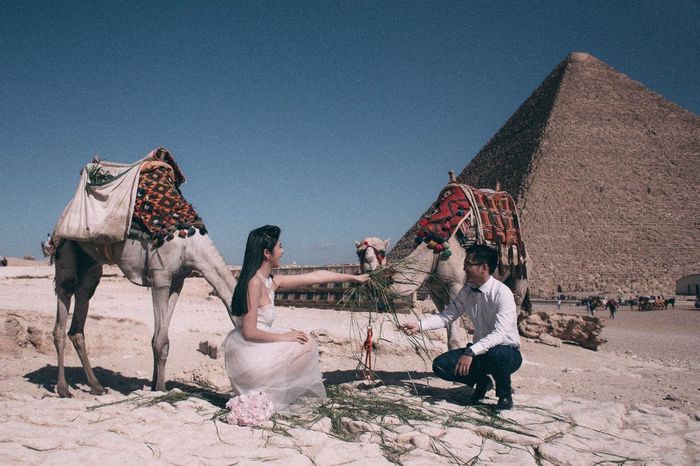 Sát ngày lên xe hoa, Ngọc Hân hé lộ bộ ảnh cưới duy nhất chụp tại Ai Cập-4