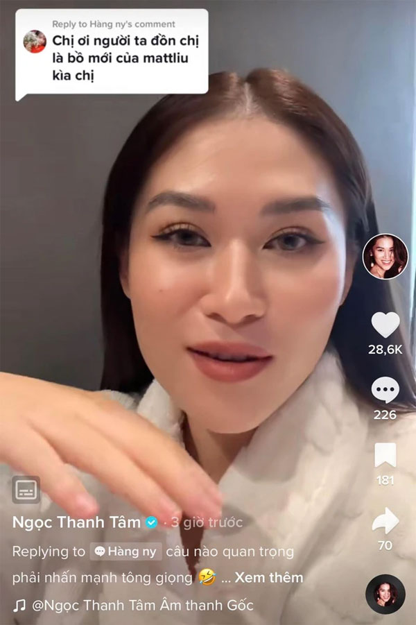 Ngọc Thanh Tâm chính thức lên tiếng về tin đồn là tình mới của Matt Liu-4