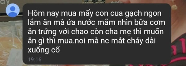 Khoe mẹ bữa cơm tự nấu, nữ sinh khóc không thành lời trước tin nhắn của mẹ-2