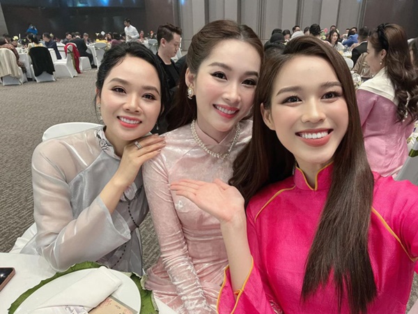 Sao Việt diện đồng loạt áo dài dự đám cưới Hoa hậu Ngọc Hân-2