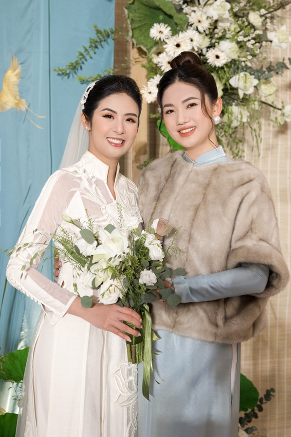 Sao Việt diện đồng loạt áo dài dự đám cưới Hoa hậu Ngọc Hân-3
