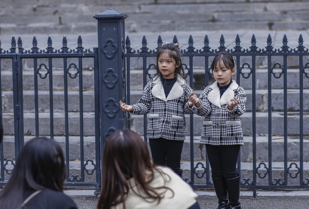 Giới trẻ nô nức đổ về Nhà thờ Lớn để check-in cùng cây thông khổng lồ-8