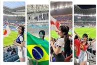 Hot girl Việt Nam sang Qatar xem World Cup 2022, cứ mặc áo đội nào là đội đó về nước