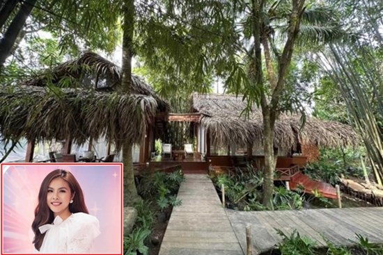 Villa miệt vườn cực khủng của Vân Trang sau khu sinh thái 50.000m2 khiến dân tình khen nức nở