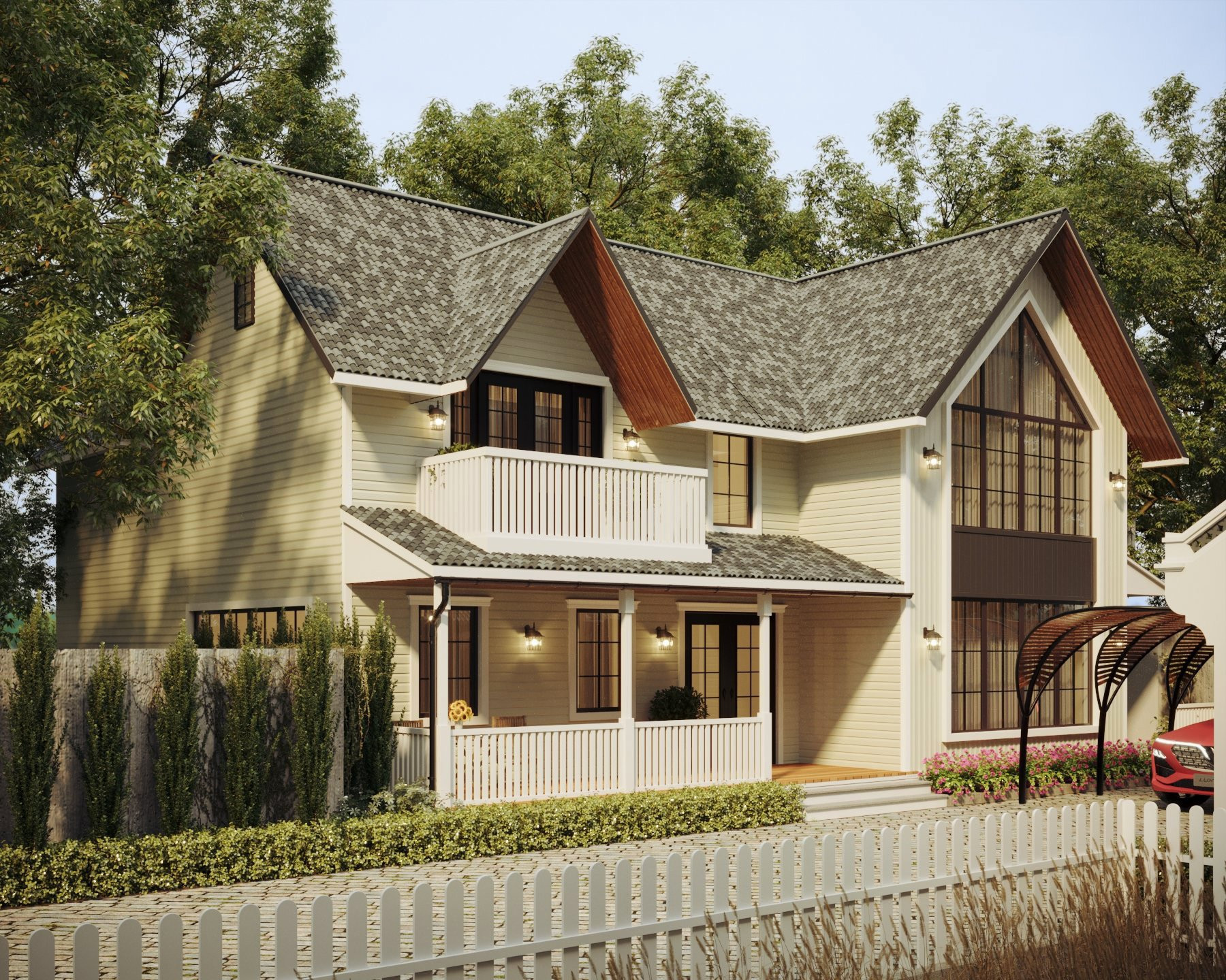 Con trai tặng bố mẹ căn villa dưỡng già, không gian mang hơi thở bình yên và mộc mạc-1