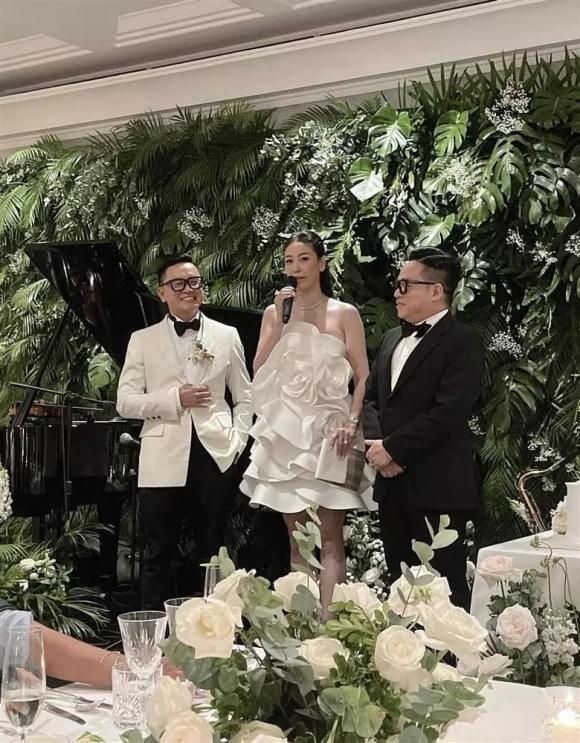 Dương Mỹ Linh khoe nhan sắc rạng rỡ bên chồng trong lễ cưới, thực đơn hôn lễ gây tò mò-9
