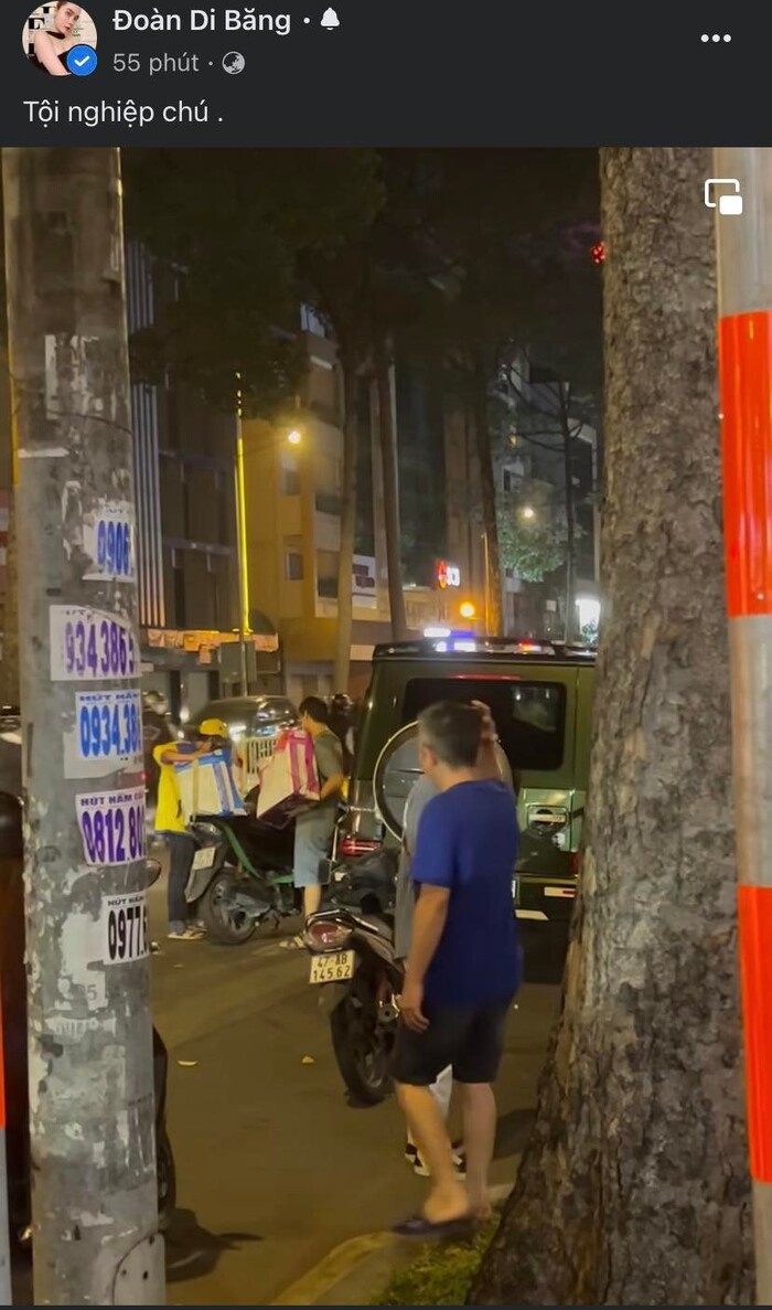 Bị xe ôm đụng trúng xế hộp siêu sang của mình, Đoàn Di Băng có hành động tinh tế-1