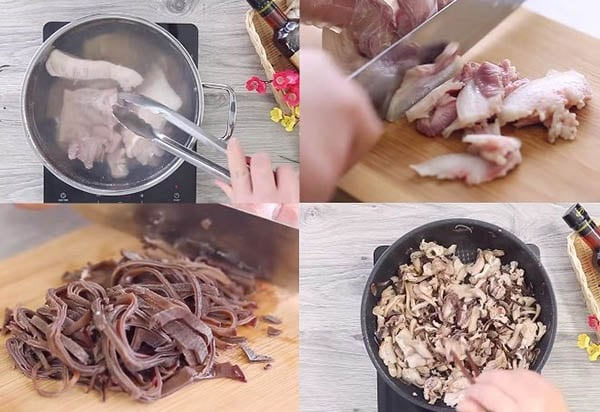 Tết Nguyên đán gần kề, tự tay vào bếp làm giò xào ăn giòn sần sật-2