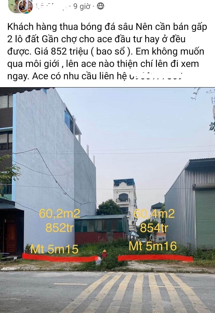 Tràn ngập thông tin bán rẻ, bán gấp nhà đất, tài sản... do thua độ bóng đá”-2