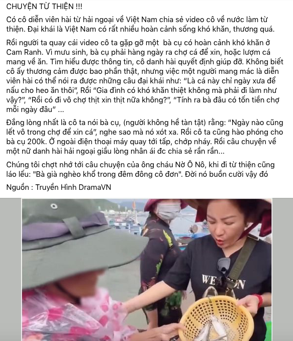 Danh hài Thúy Nga lên tiếng về đoạn clip từ thiện gây tranh cãi-2