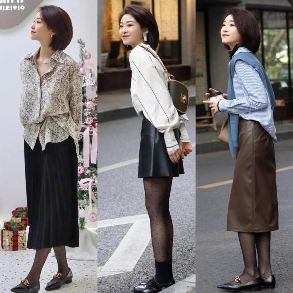 Giày cao gót + quần tất thịnh hành năm nay, có thể mặn mà hoặc sexy, đẹp thấu xương-2