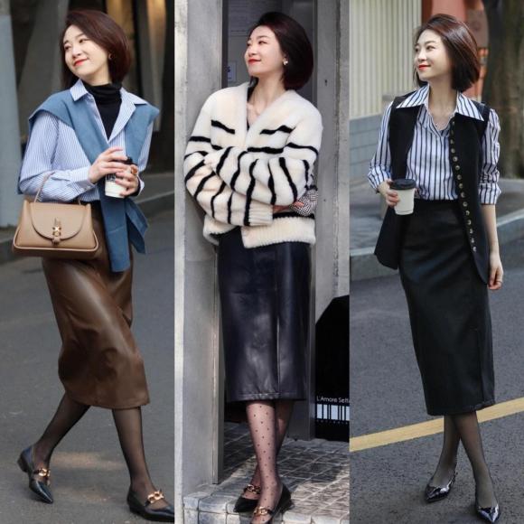 Giày cao gót + quần tất thịnh hành năm nay, có thể mặn mà hoặc sexy, đẹp thấu xương-6