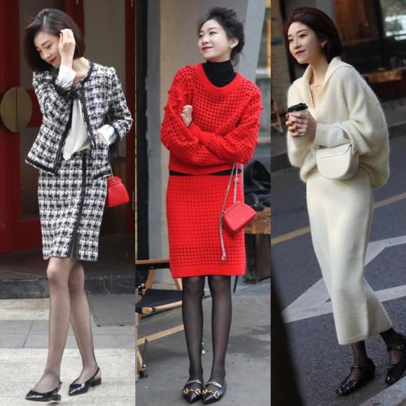 Giày cao gót + quần tất thịnh hành năm nay, có thể mặn mà hoặc sexy, đẹp thấu xương-10