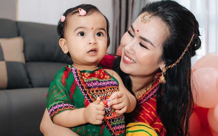 Võ Hạ Trâm cho con gái ăn chay trường vẫn phát triển vượt trội, bật mí bí quyết giúp con không sợ người lạ-2