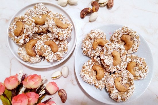 Bánh quy yến mạch - lành mạnh mà ngon, đón Tết không sợ tăng cân!