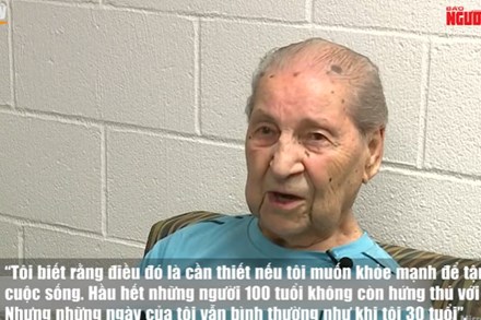 Cụ ông 100 tuổi nâng tạ 3 tiếng mỗi ngày