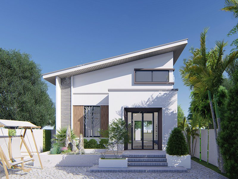 Những mẫu nhà ống 1 tầng 5x20m đẹp ngất ngây-3