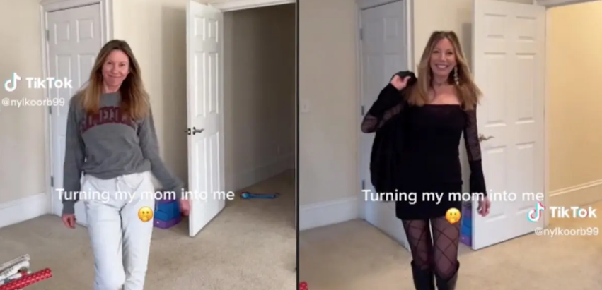 Trào lưu TikTok hô biến mẹ thành con gái: Liều thuốc tinh thần cho mọi gia đình-1