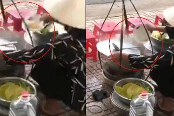 Hoang mang với Clip Đổ thức ăn thừa của khách vào nồi bún rồi bán lại-2