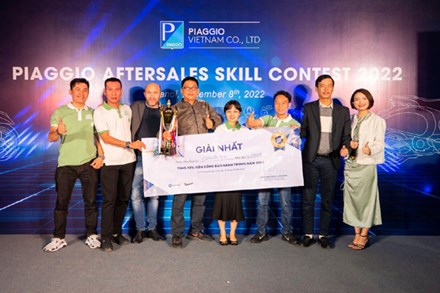 Piaggio Việt Nam tổ chức thi kỹ năng dịch vụ, vinh danh đại lý xuất sắc