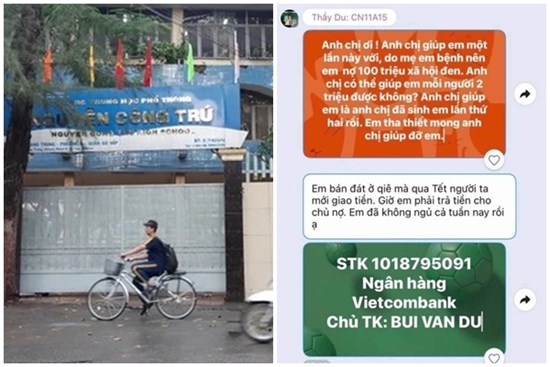 Thực hư giáo viên nhắn tin trên Zalo vay tiền phụ huynh trả nợ tín dụng đen