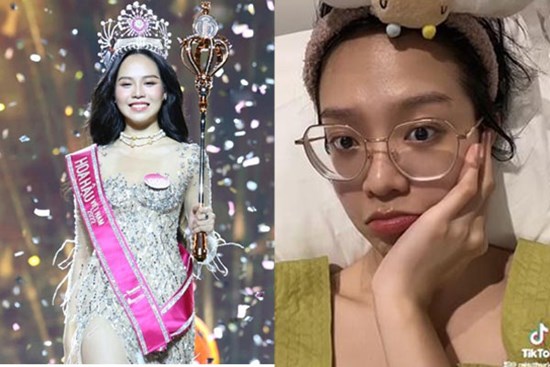 Tân Hoa hậu Việt Nam Thanh Thủy 'lộ nguyên hình' mặt mộc kém xinh