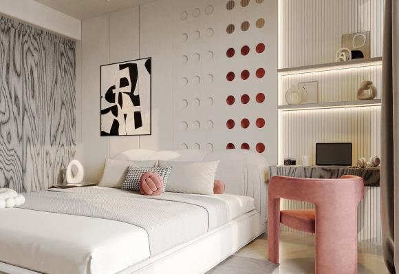 Vợ cũ Lâm Vinh Hải - Lý Phương Châu khoe bản vẽ không gian sống mới: Tông màu cực sang trọng-4