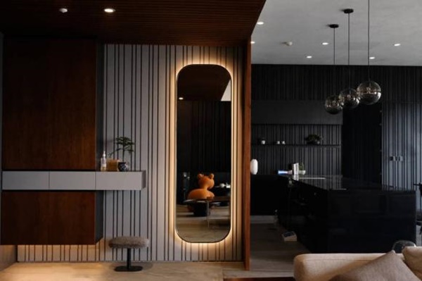 Choáng với tổ ấm của Ngô Thanh Vân và Huy Trần: Rộng 150m2, phòng khách đủ mở đại tiệc-10