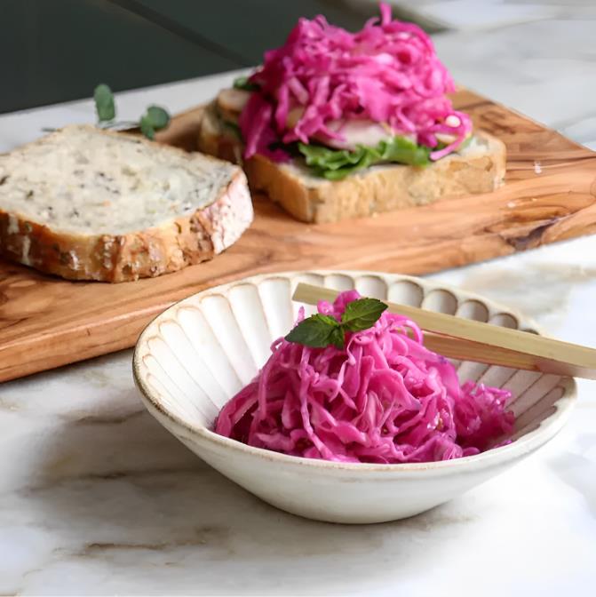 Món ăn chống ngán dịp Tết: Dưa bắp cải tím giòn ngon, lạ miệng-6