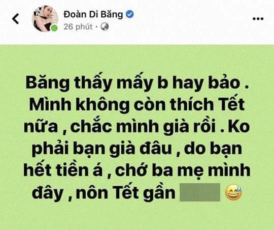 Viết status bị nghi khinh người nghèo, Đoàn Di Băng thanh minh-1