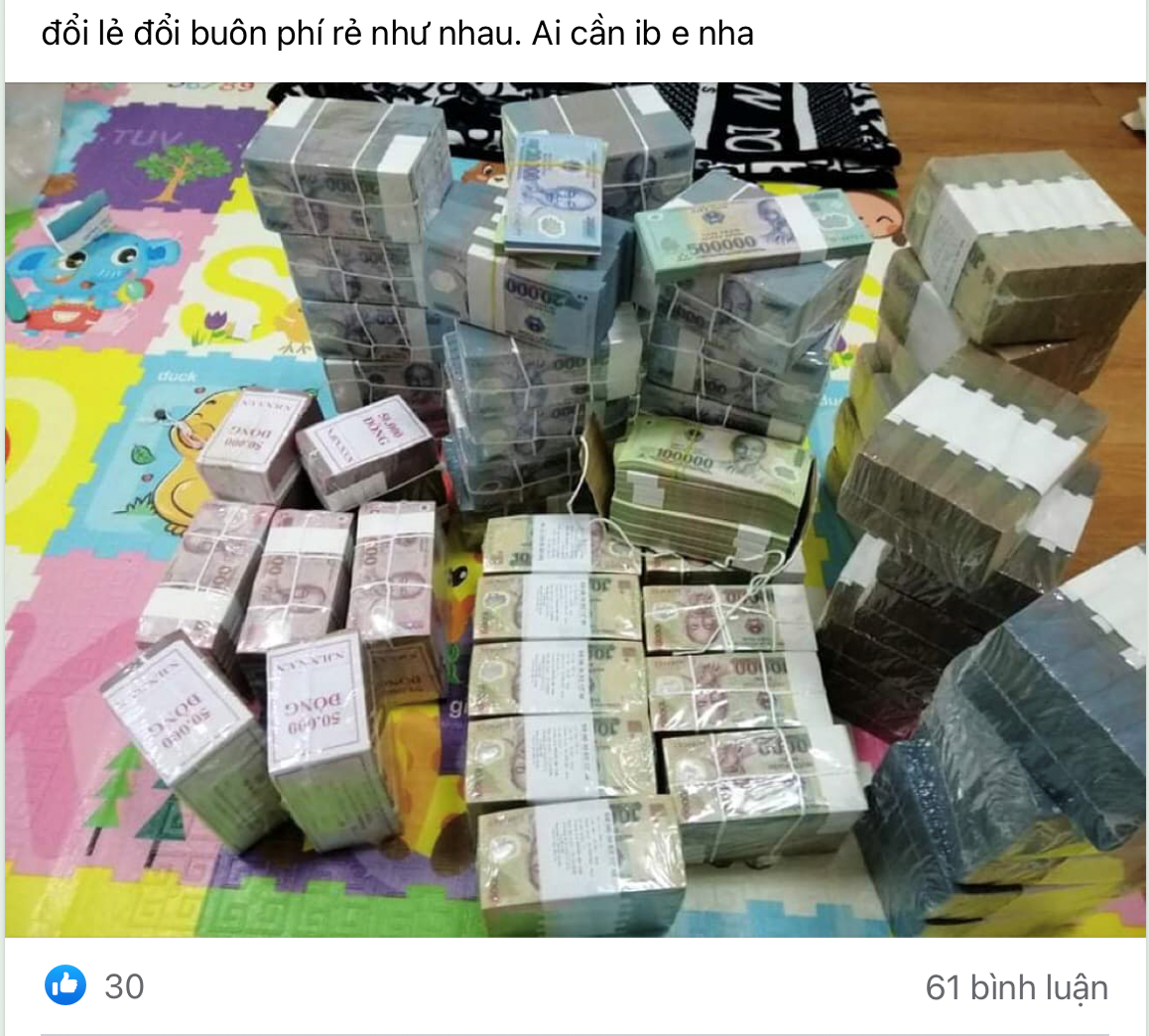 Cảnh giác trước ‘bẫy’ đổi tiền lẻ, tiền mới dịp cuối năm-2