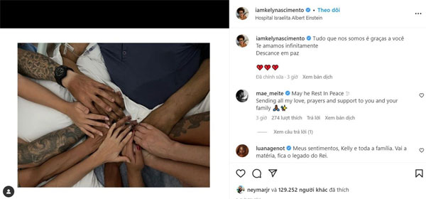 Con gái chia sẻ hình ảnh cuối cùng của Pele-1