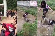 Nữ sinh bị đánh liên tiếp dưới ruộng bùn vì 'không chào các chị khoá trên'