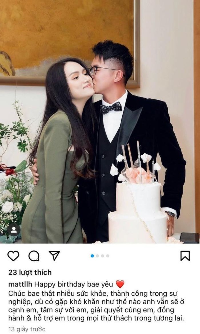 Hương Giang phản ứng ra sao khi bạn trai cũ Matt Liu chúc mừng sinh nhật cực ngọt ngào?-1
