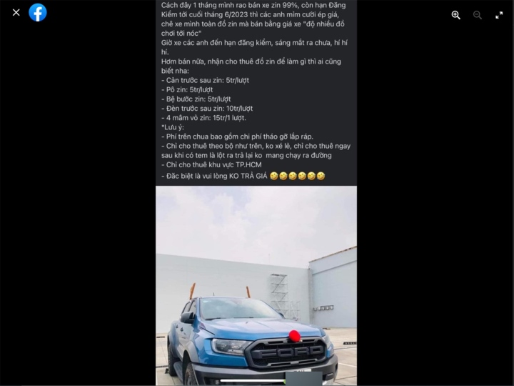 Kiếm tiền triệu từ dịch vụ cho thuê đồ zin để đi đăng kiểm ô tô ở TP.HCM-1