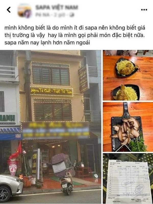 Sa Pa xác minh vụ chém đĩa thịt lợn 495.000 đồng, xem xét phạt chủ quán 7 triệu-1