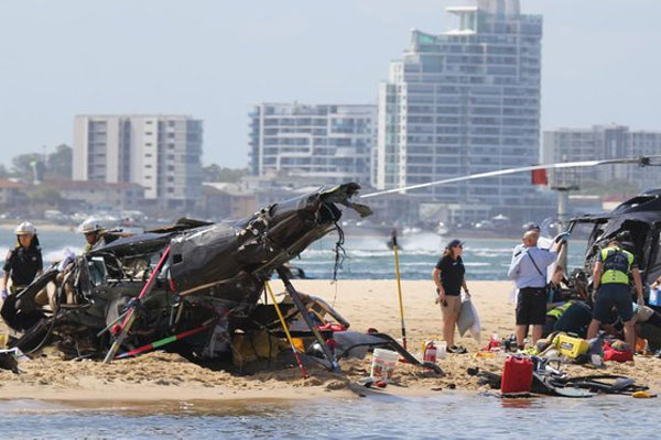 Úc: Hai trực thăng lao vào nhau, đã có thương vong-1
