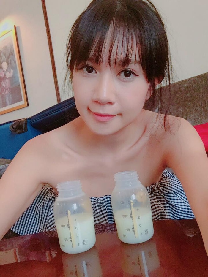 Sinh 4 con Minh Hà hoàn toàn nuôi con bằng sữa mẹ, bí kíp là gì?-1