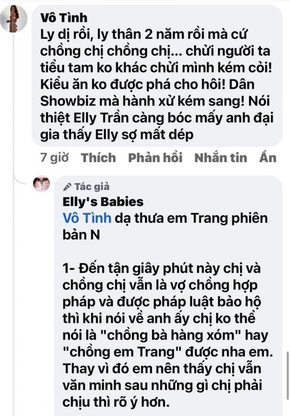 Bị nhân tình của chồng mắng kém sang, Elly Trần đáp gắt và tiết lộ mối quan hệ hiện tại với chồng Tây-2