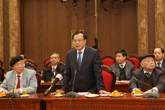 Thường trực Thành ủy gặp mặt nguyên lãnh đạo Thành phố qua các thời kỳ