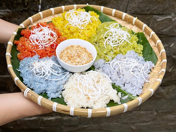 Bí quyết nấu&nbsp;xôi ngũ sắc hoàn toàn từ màu tự nhiên, vừa ngon sạch lại đẹp mắt-5