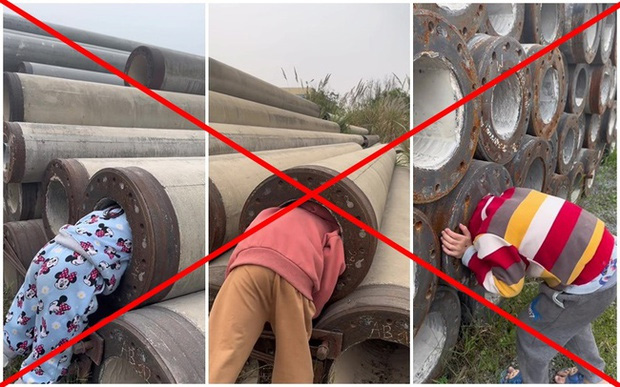 Câu like bất chấp: Một TikToker xui 3 em nhỏ chui vào trụ bê tông để thử nghiệm, treo thưởng 2 gói bim bim-1