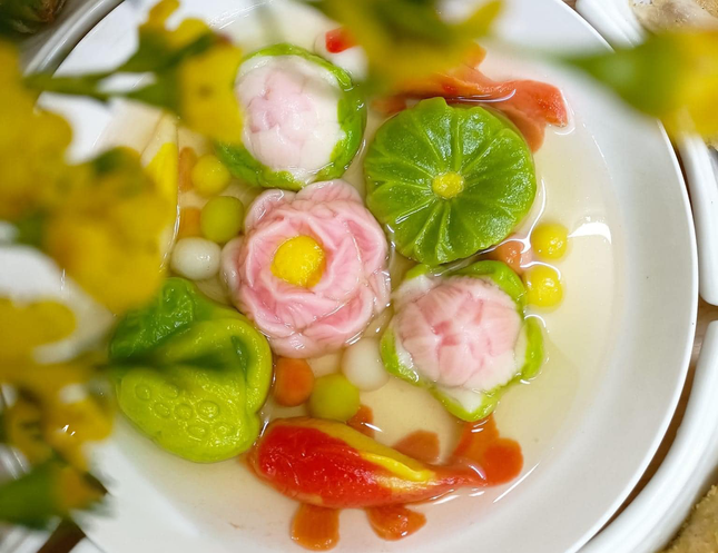 Đẹp mắt chè trôi nước nghệ thuật cúng rằm tháng Chạp-3