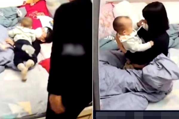 Cảnh vợ ốm bẹp, chồng quát nạt quẳng con lên giường bắt chăm sóc gây phẫn nộ-1